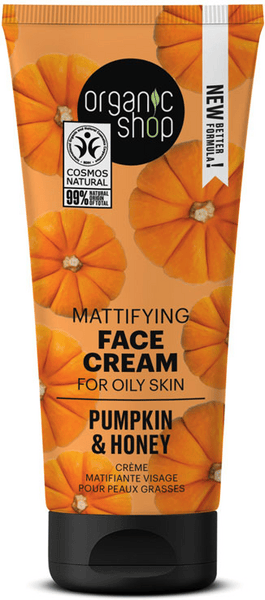 Organic Shop Crema Matificante Piel Grasa Aceite Calabaza Orgánico 50 ml