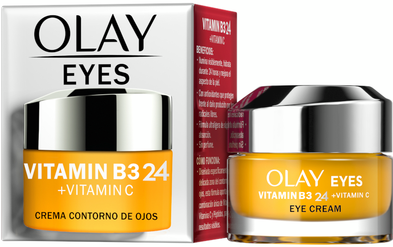 Olay Vitamina B3 24 + Vitamina C Crema Contorno De Ojos 15 Ml
