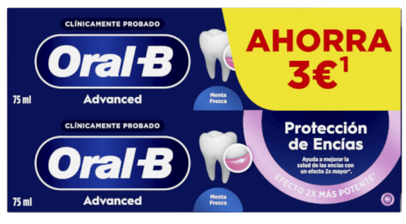 Oral-B Pasta De Dientes Advanced Protección De Encías 2X75 Ml