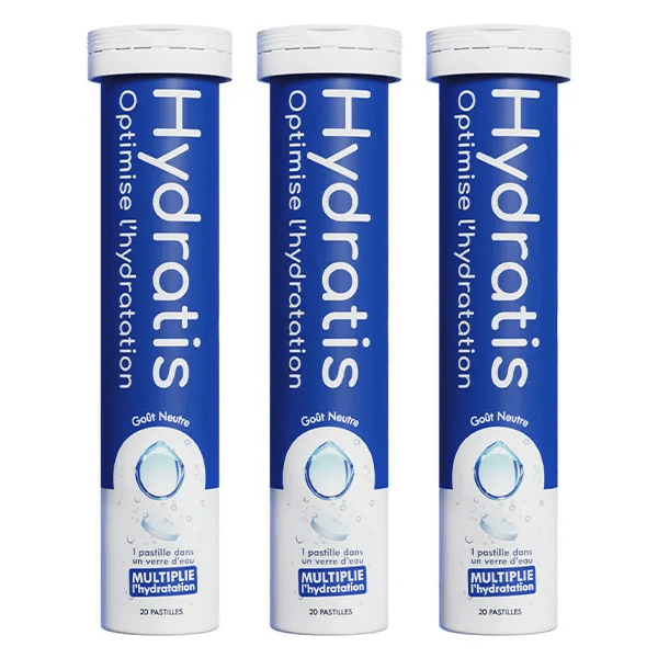 Boost l'Hydratation* Electrolyte et Oligoélément Neutre Lot de 3 x 20 Pastilles