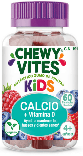 Chewy Vites Calcio Y Vitamina D3 Niños Tlc 60 Ositos De Goma +4Años