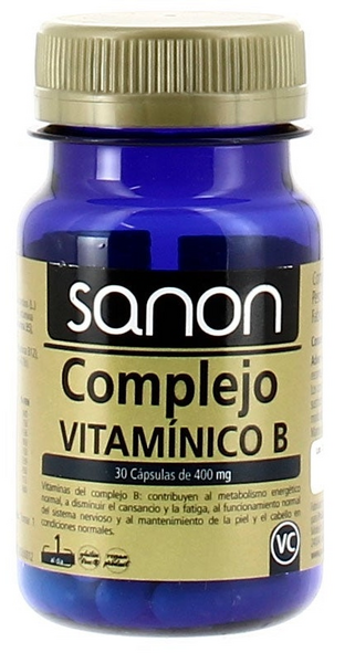 Sanon Complejo Vitamínico B 400mg 30 Cápsulas