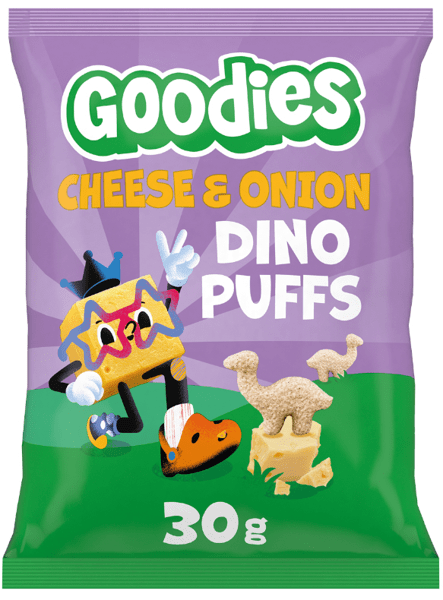 Goodies Snack Sabor Cheese&Onion Dinosaurio 30 gr