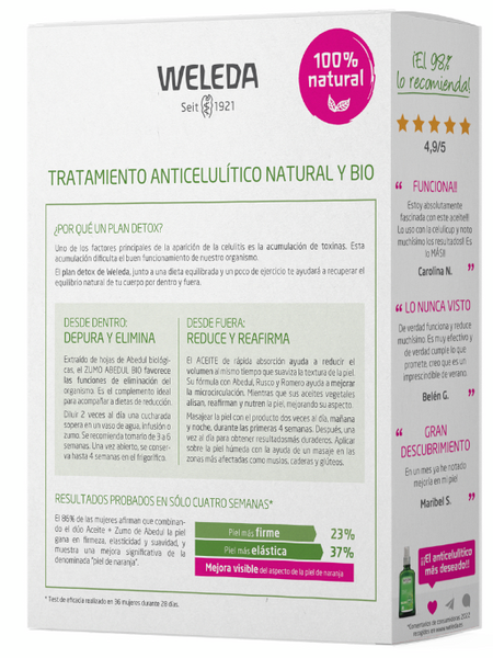 Weleda Plan Detox Zumo Abedul 200 Ml + Aceite Abedul 100 Ml