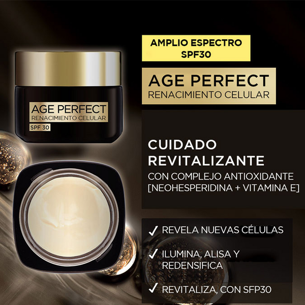 L'Oréal Paris Age Perfect Renacimiento Celular Crema Regeneradora SPF30 50 Ml