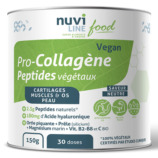 Pro-Collagène vegan, peptides végétaux universels neutre - pot 150g