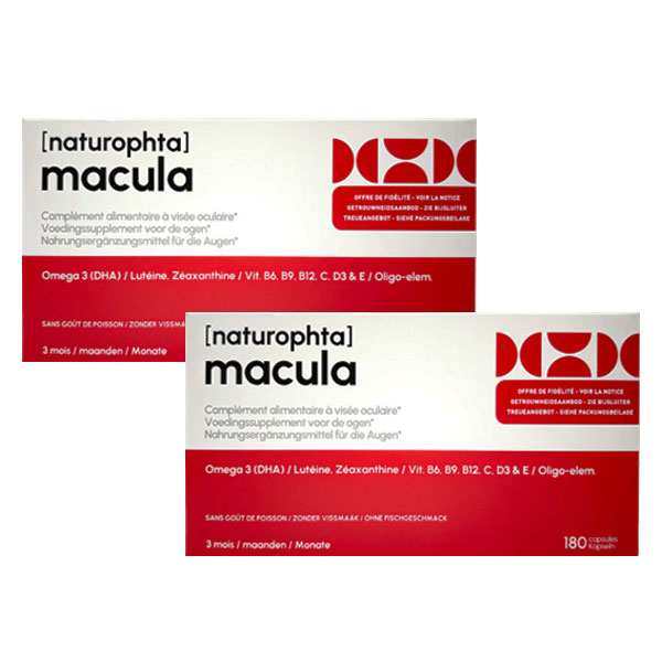 Dulcis health science - NaturOphta Macula - Lot de 2 x 180 capsules