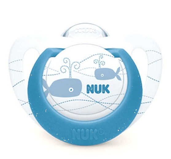 Nuk Chupete Genius Silicona 0-6m Blanco y Azul