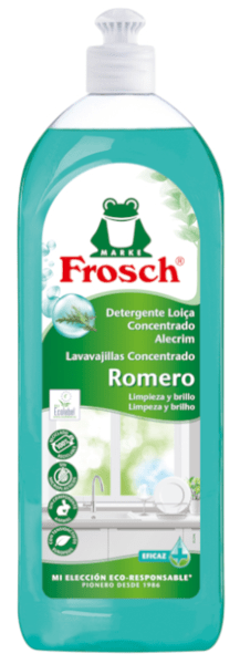 Frosch Ecológico Lavavajillas a Mano Líquido Concentrado Romero 750 ml