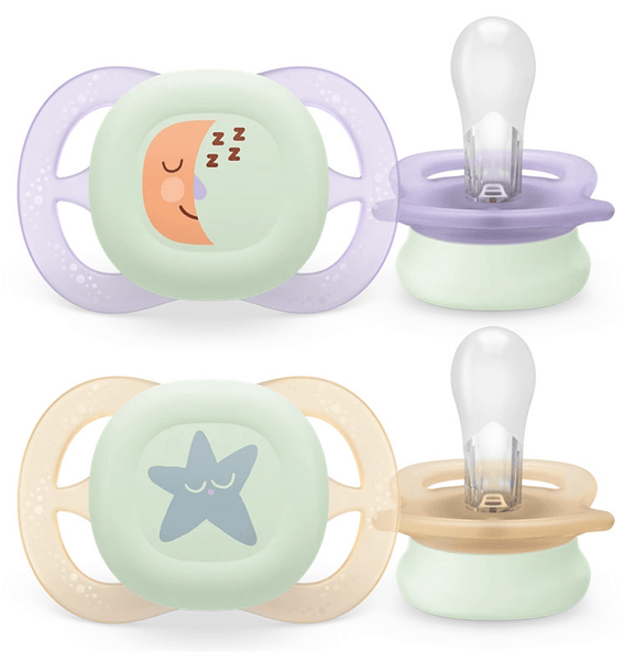 philips avent scf07517 chupete ultra start nocturno 0-2m 2 uds