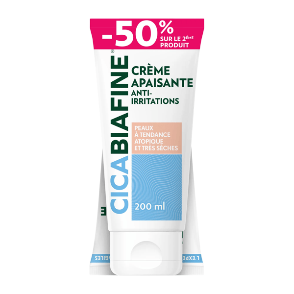 CicaCrème Hydratante Anti-Irritations Lot de 2 x 200ml 2