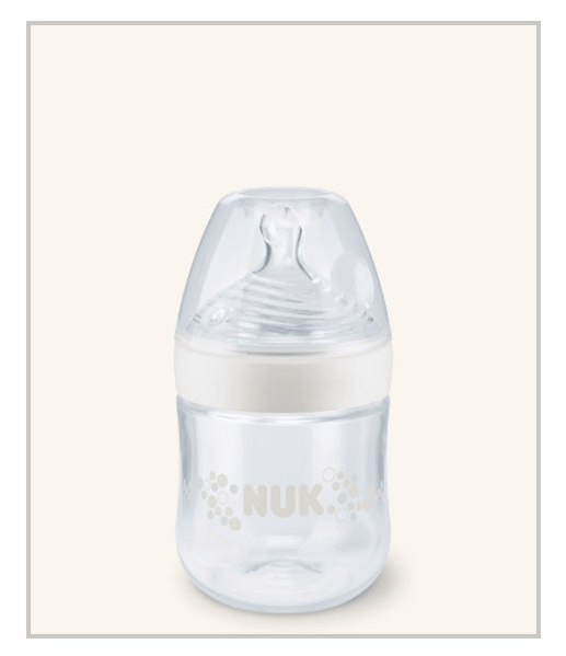 Nuk Nature Sense Biberon Silicona 0-6m Blanco 150 ml