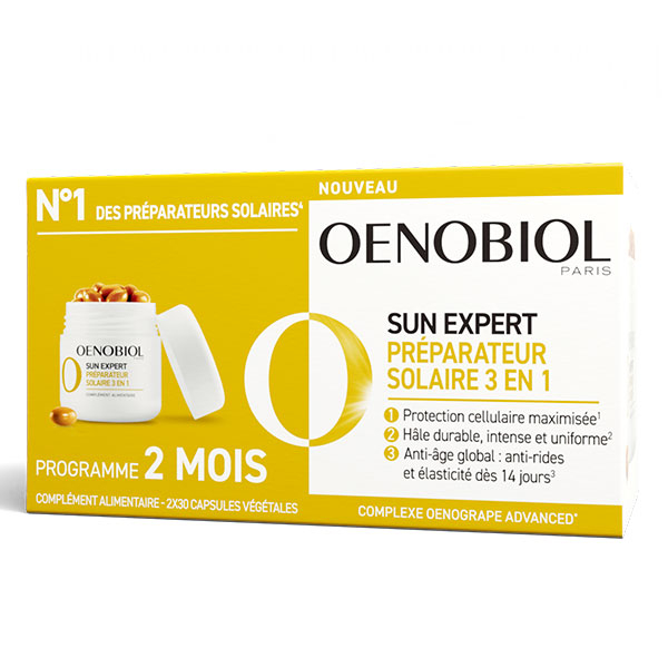 Sun expert Préparateur Solaire 3en1 Triple action 2x30 capsules