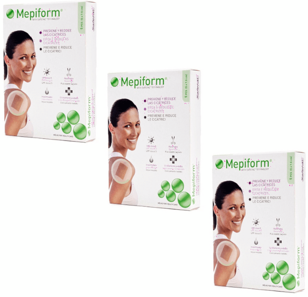 Mepiform Apósitos Silicona 5x7,5cm 3x5 uds