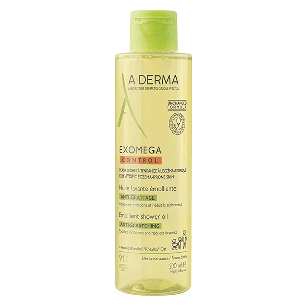 Exomega Control Huile Lavante Émolliente Anti-Grattage 200ml 4