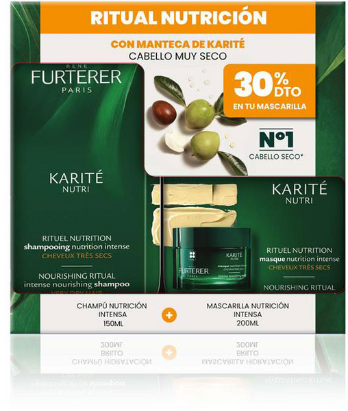 René Furterer Karité Nutri Champú 150 Ml + Mascrilla 200 Ml