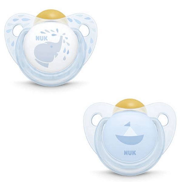 Nuk Classic Chupete de Látex Baby Blue Talla 2 Color Azul 2 uds