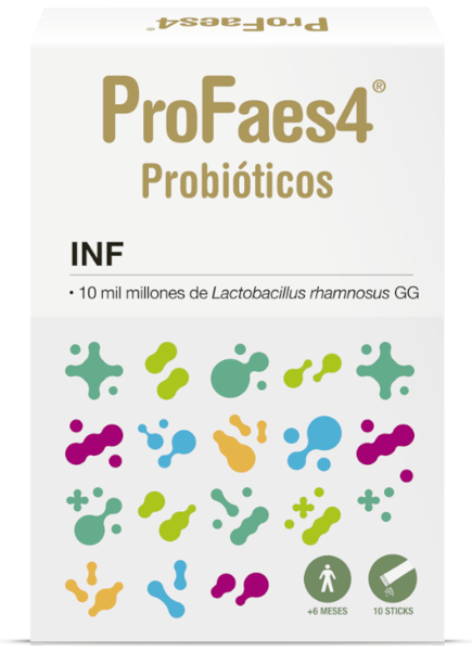 ProFaes4 Probióticos Infantil +6m 10 Sticks