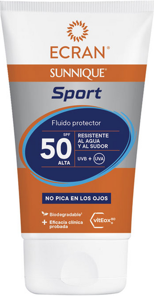 Ecran Sunnique Sport Fluido Protector Facial SPF50 40 Ml