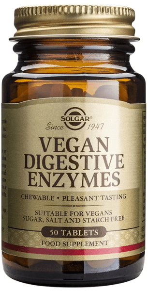 Solgar Vegan Enzimas Digestivas 50 Comprimidos