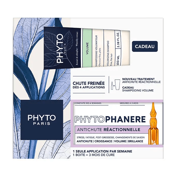 Phytophanere Coffret Traitement + Shampooing Volume 100ml offert 3