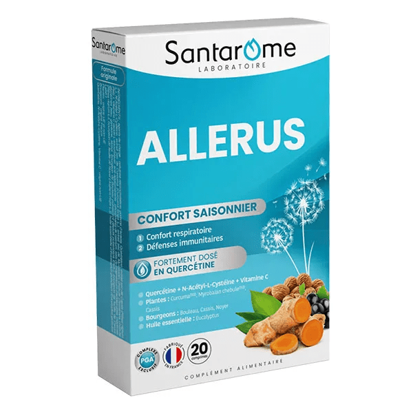 Santarome Allérus Confort respiratoire Allergies 20 comprimés 2