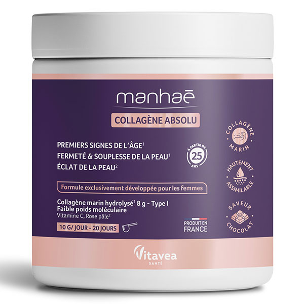 Manhaé Collagène Absolu - Peau souple et repulpée - Cure 20 jours