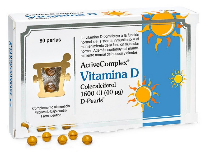 ActiveComplex® Vitamina D 40 Mcg. 80 Perlas