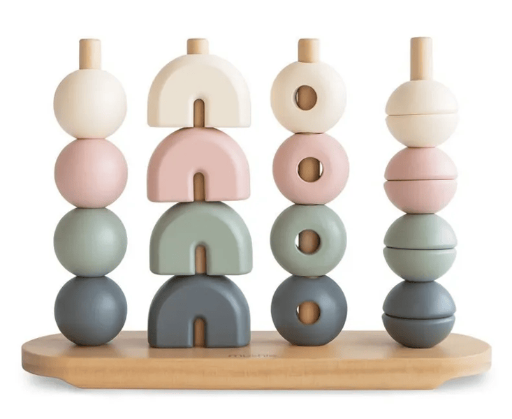 Mushie Apilador de Madera Multiforma Solid Original