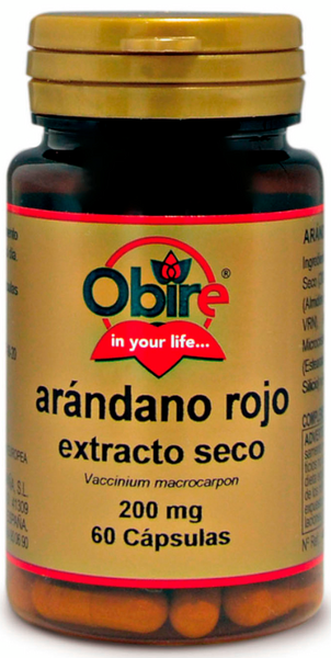 Obire Arándano Rojo Extracto Seco 200 Mg 60 Cápsulas