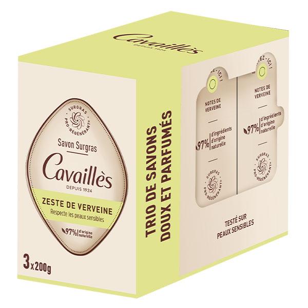 Rogé Cavaillès Savon surgras zeste de verveine 3X200g 3