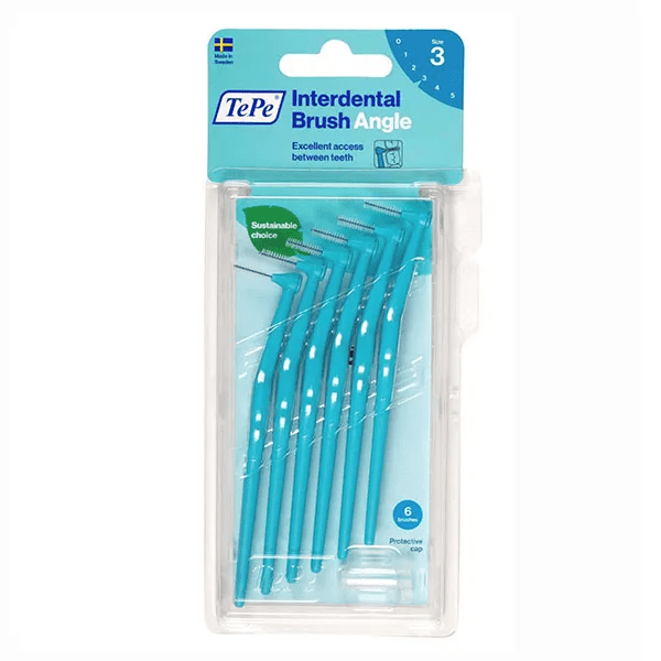 Brossettes Interdentaires Angle Bleu 0.6 mm 6 brossettes 2
