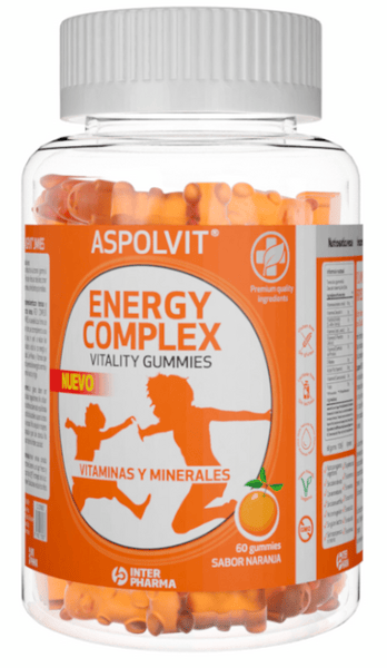 Aspolvit Naranja Energy Complex Sabor 60 Gummies