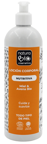 Naturabio Cosmetics Loción Corporal Nutritiva Miel & Avena 500 ml