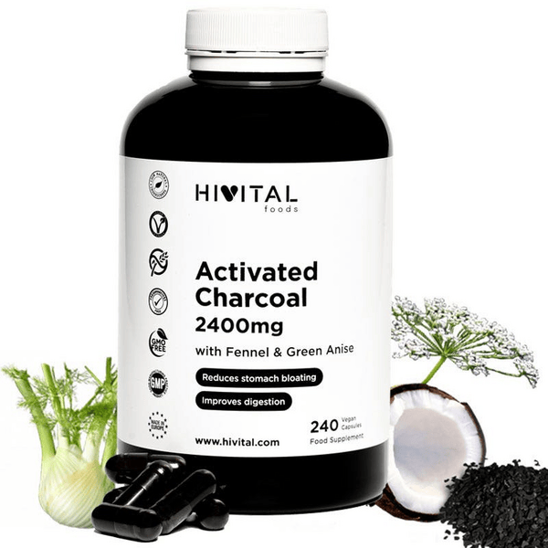 Hivital Carbón Activado 2400Mg 240 Cápsulas