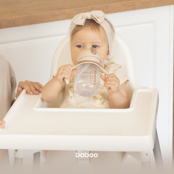 Baboo Vaso De Aprendizaje Con Pajita Au Naturale +9m 260 Ml