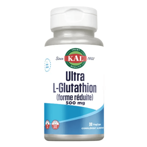 Ultra L-Glutathion (Forme réduite) - 500mg - 30 Capsules végétales 3