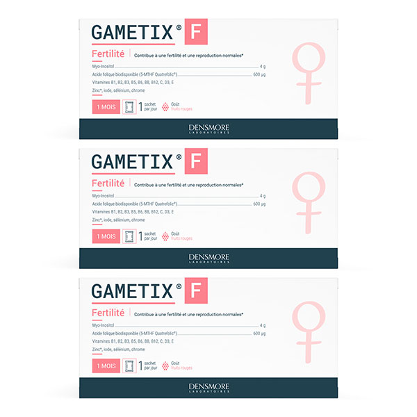 Gametix F Booste la Fertilité Cure 3 mois (Lot 3x1 mois)
