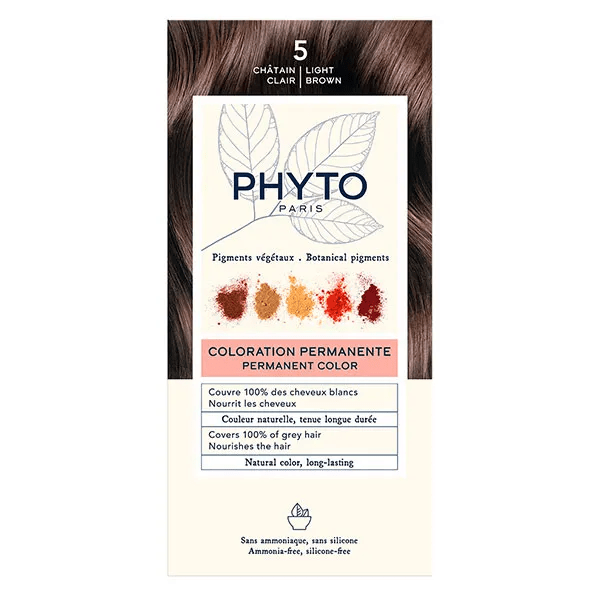 PhytoColor Coloration Permanente N°5 Châtain Clair 3