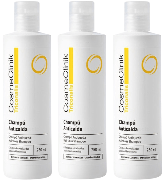 cosmeclinik triconails champu anticaida 3x250 ml