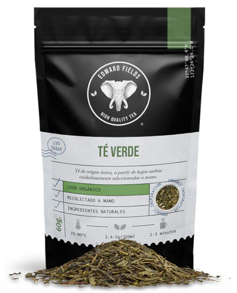 Edward Fields Tea Té Verde Ecológico Granel 60 Gr