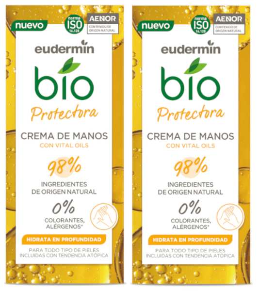 Eudermin Manos Protectora Bio 2x75 ml