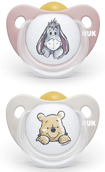 Nuk Trendline Chupete Látex Winnie the Pooh 6-18m Beig y Rosa 2 uds