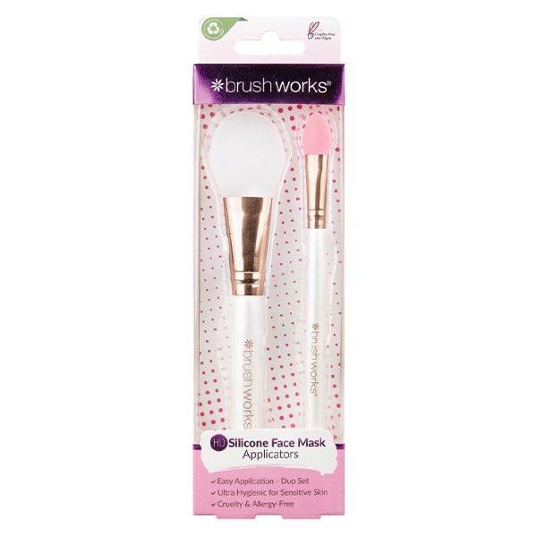 Set de 2 Pinceaux Applicateur de Masque en Silicone