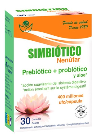 Simbiótico Nenúfar Prebiótico + Probiótico 30 Cápsulas