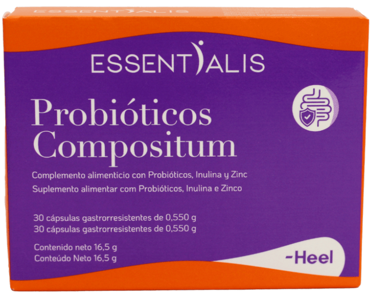 Essentialis Probióticos Compositum 30 Cápsulas Gastrorresistentes