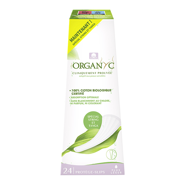 Protège-Slip String et Tanga Flux Léger Coton Bio 24 unités 4