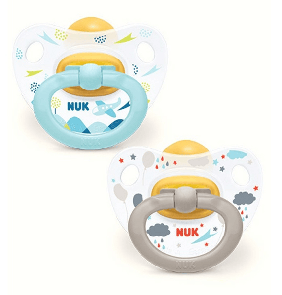 Nuk Happy Kids Chupete Classic T1 Día Látex  2 Uds
