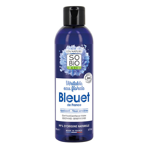 Léa Nature So Bio Etic, Eau florale apaisante bleuet de France, yeux sensibles bio 200ml