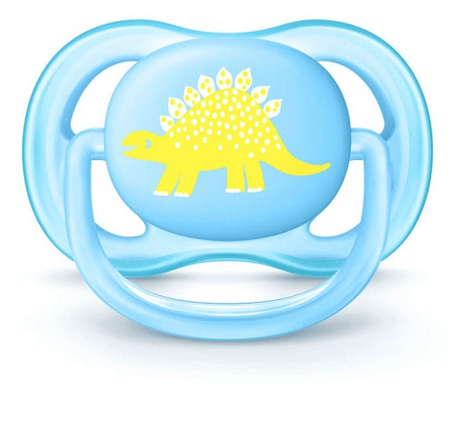 Avent Chupete Ultra Air Philips 0-6 Meses Azul Dinosaurio 1 Ud